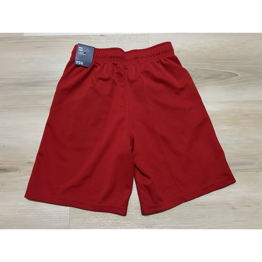 NWT DSG Youth Mesh Basketball Training Shorts Red Boys Size Medium True Scarlet